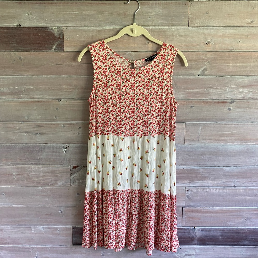 As u wish pink floral dress size medium